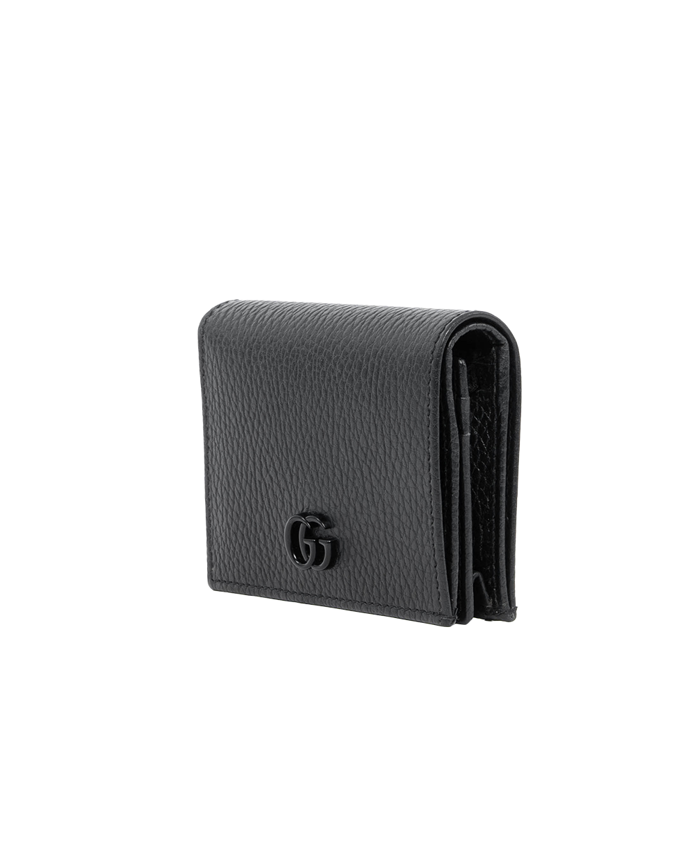 GUCCI MARMONT BI FOLD SHORT BLACK CALF BHW 456126 203887 2150