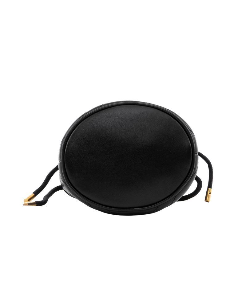 GUCCI MARMONT BUCKET MINI BLACK CALF GHW 575163 493075 0467