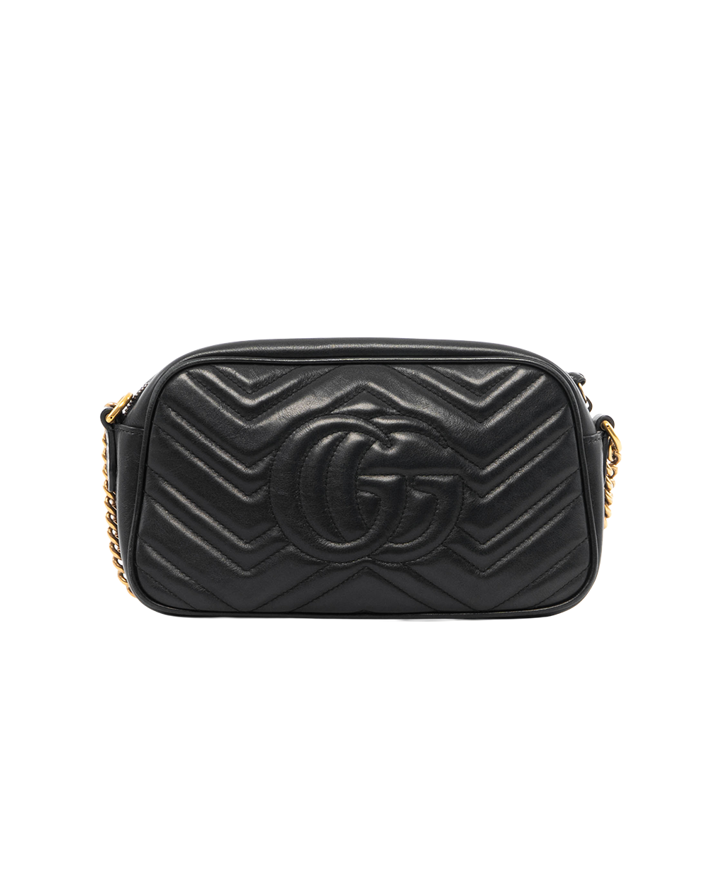 GUCCI MARMONT CAMERA 18 BLACK CALF GHW 7443