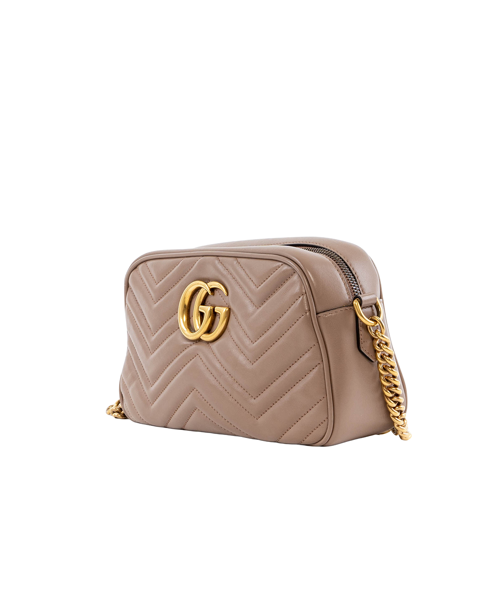 GUCCI MARMONT CAMERA 24 BEIGE CALF GHW 447632 204991 3553
