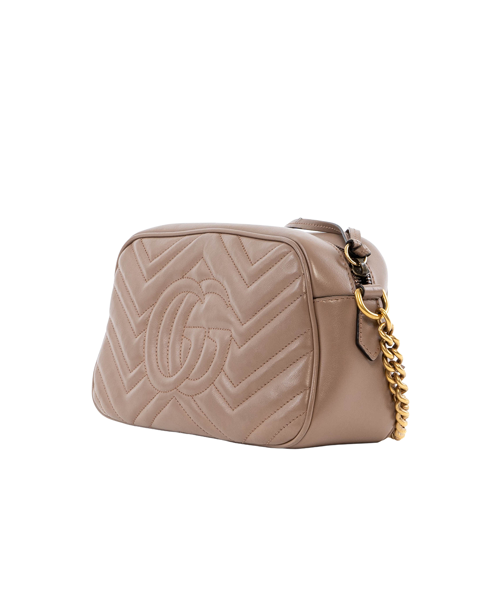 GUCCI MARMONT CAMERA 24 BEIGE CALF GHW 447632 204991 3554