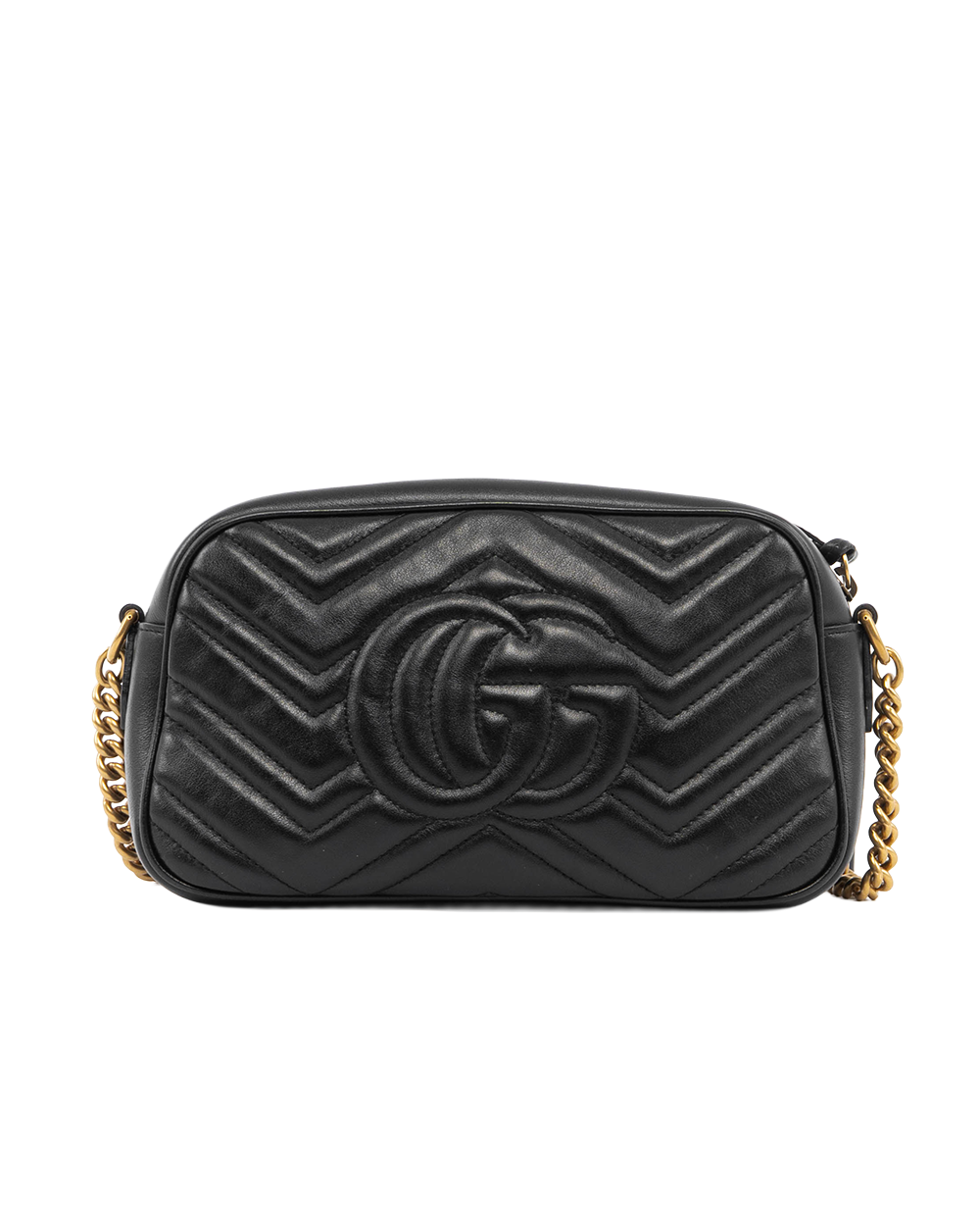 GUCCI MARMONT CAMERA 26 BLACK CALF GHW 447632 204991 5346