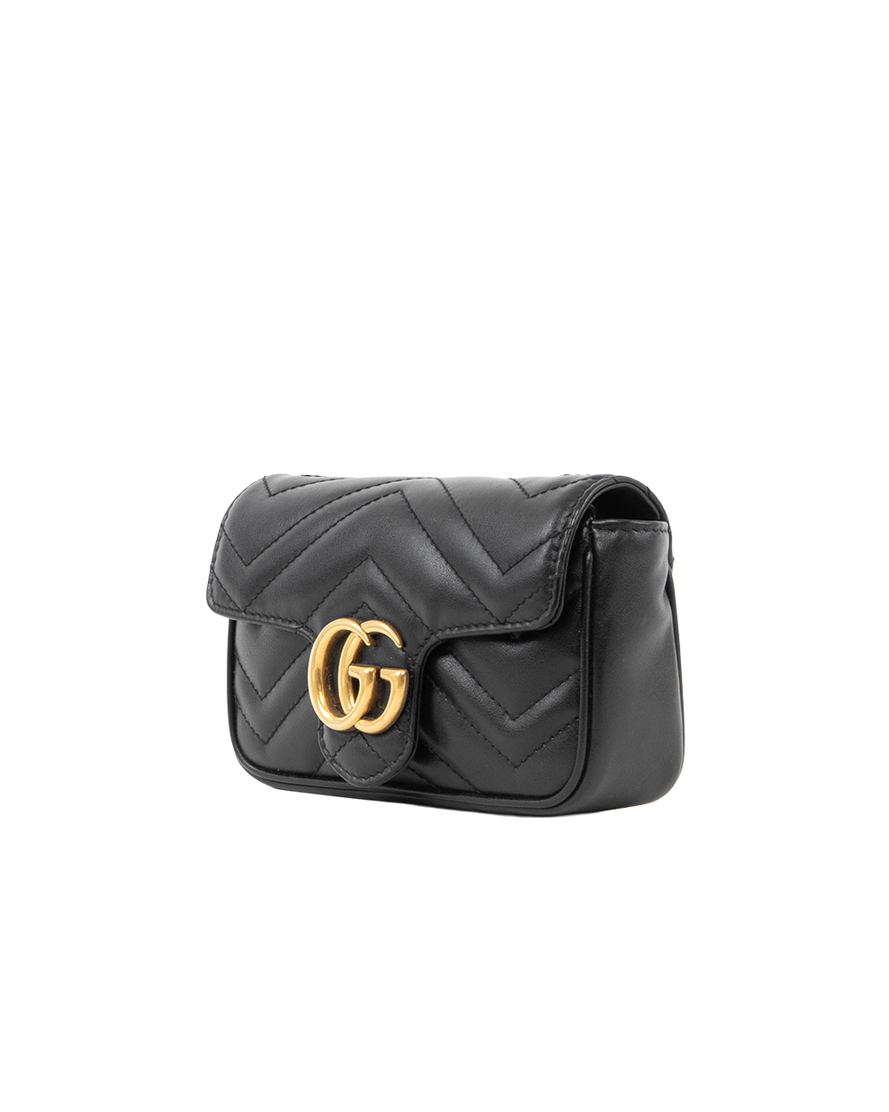 GUCCI MARMONT SUPER MINI BLACK CALF GHW 476433 493075 5342