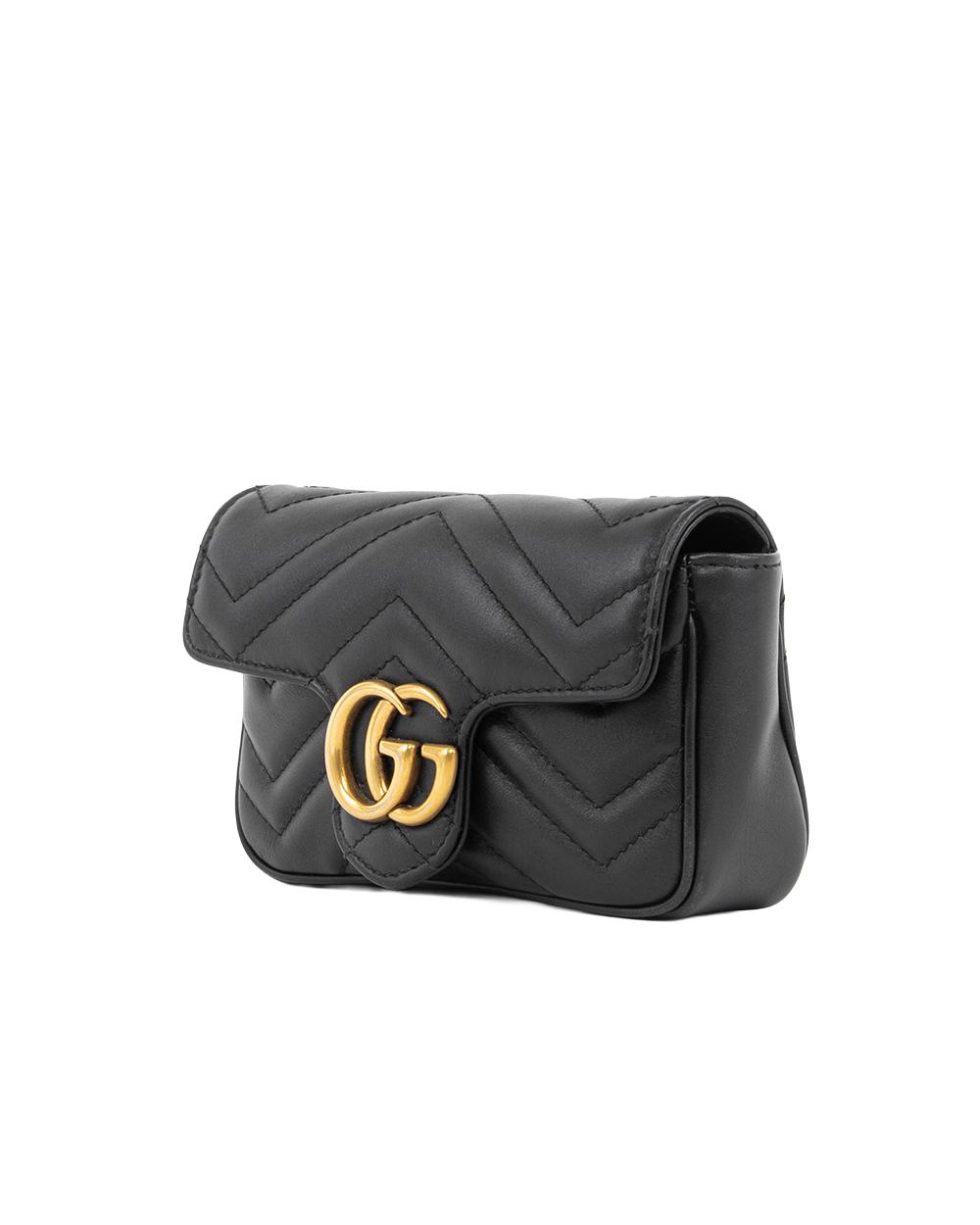 GUCCI MARMONT SUPER MINI BLACK CALF GHW 476433 493075 5353
