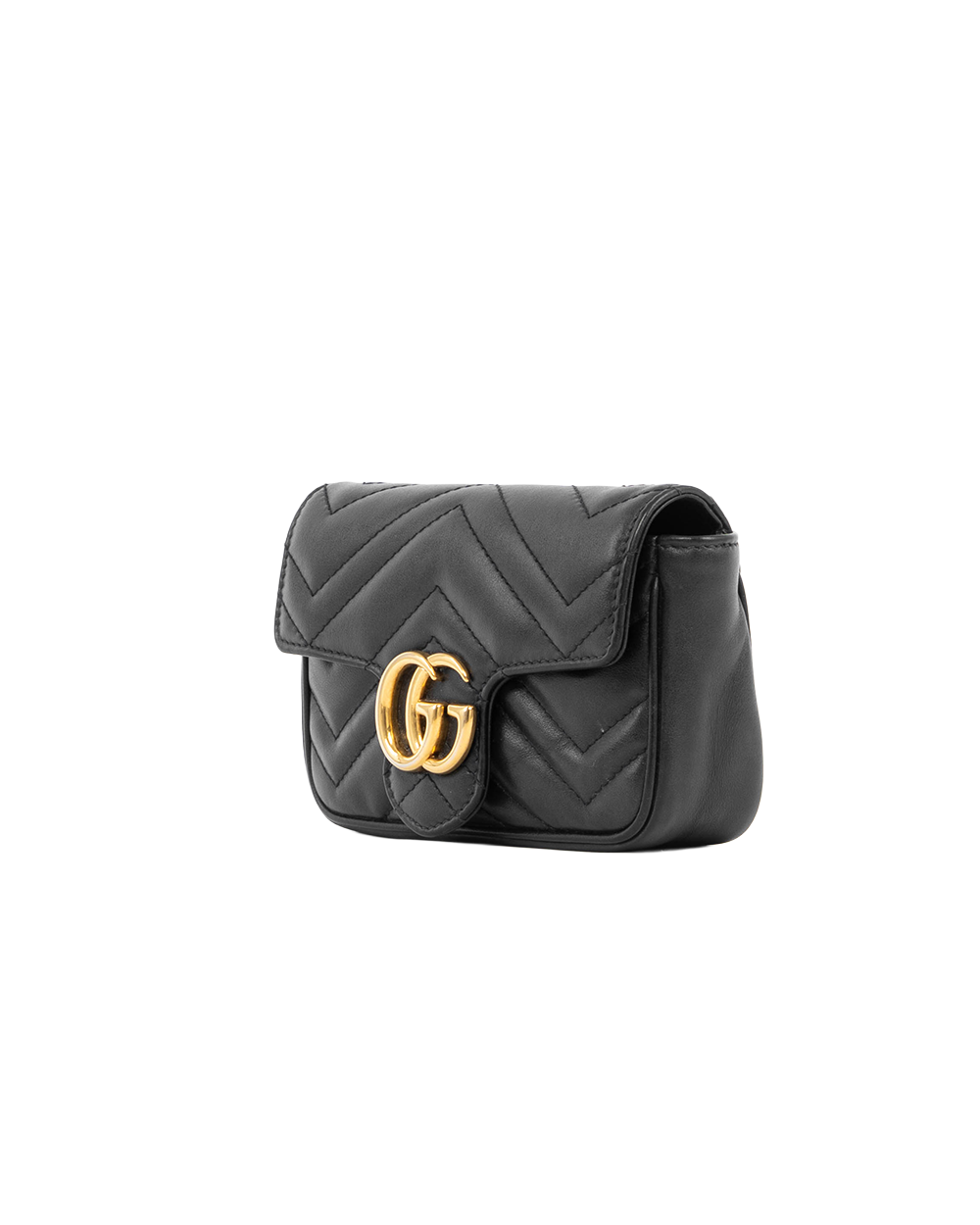 GUCCI MARMONT SUPER MINI BLACK CALF GHW 476433 493075 5438