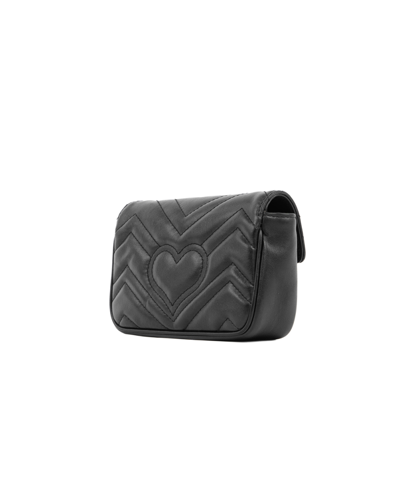 GUCCI MARMONT SUPER MINI BLACK CALF GHW 476433 493075 5439