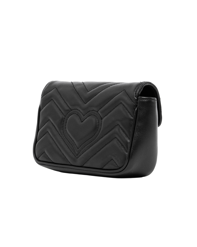 GUCCI MARMONT SUPER MINI BLACK CALF GHW 476433 520981 6117