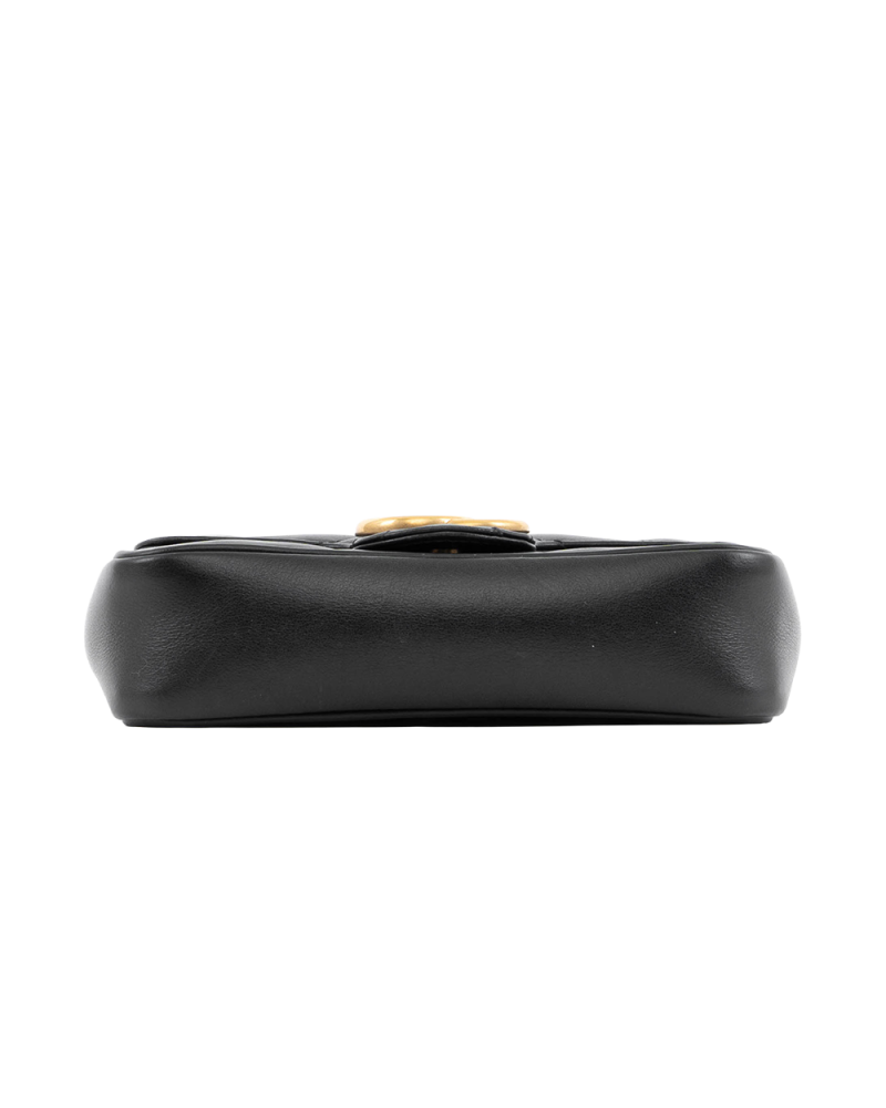 GUCCI MARMONT SUPER MINI BLACK CALF GHW 476433 520981 6119