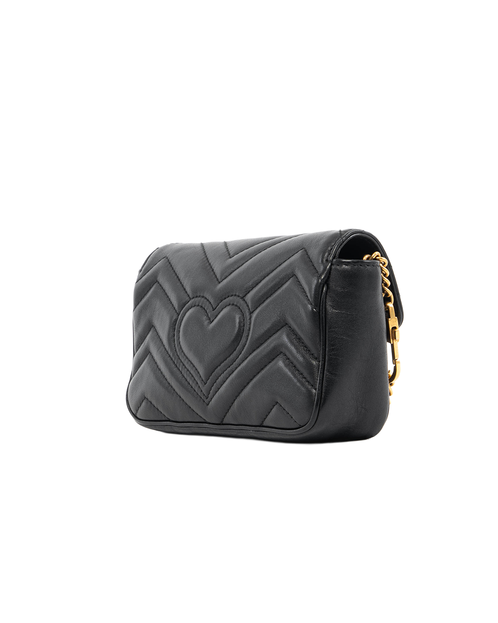 GUCCI MARMONT SUPER MINI BLACK CALF GHW 476455 0416 5420
