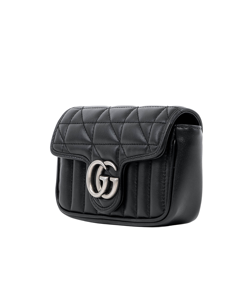 GUCCI MARMONT SUPER MINI BLACK CALF SHW 476433 493075 01375