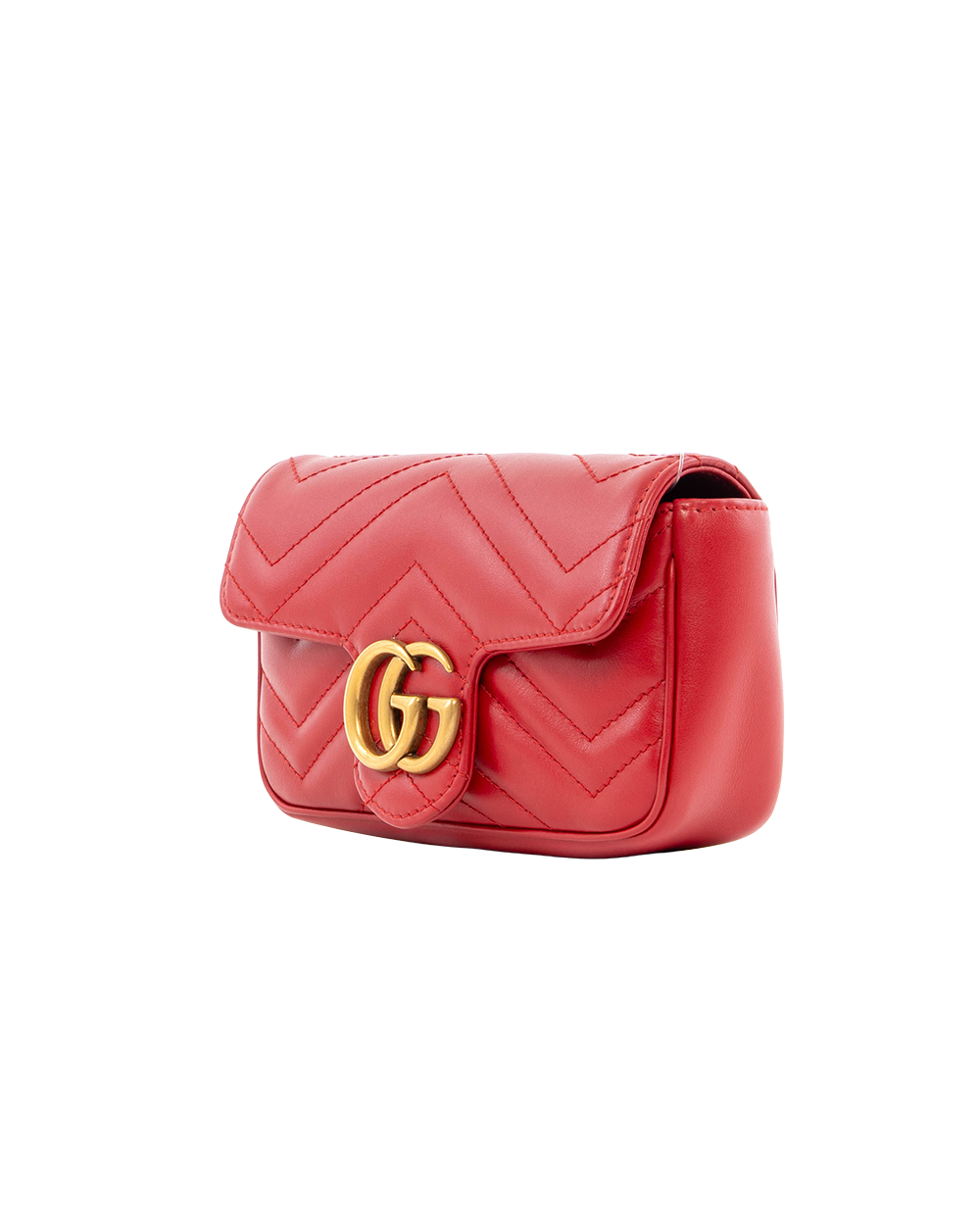 GUCCI MARMONT SUPER MINI RED CALF GHW 476433 0416 7153