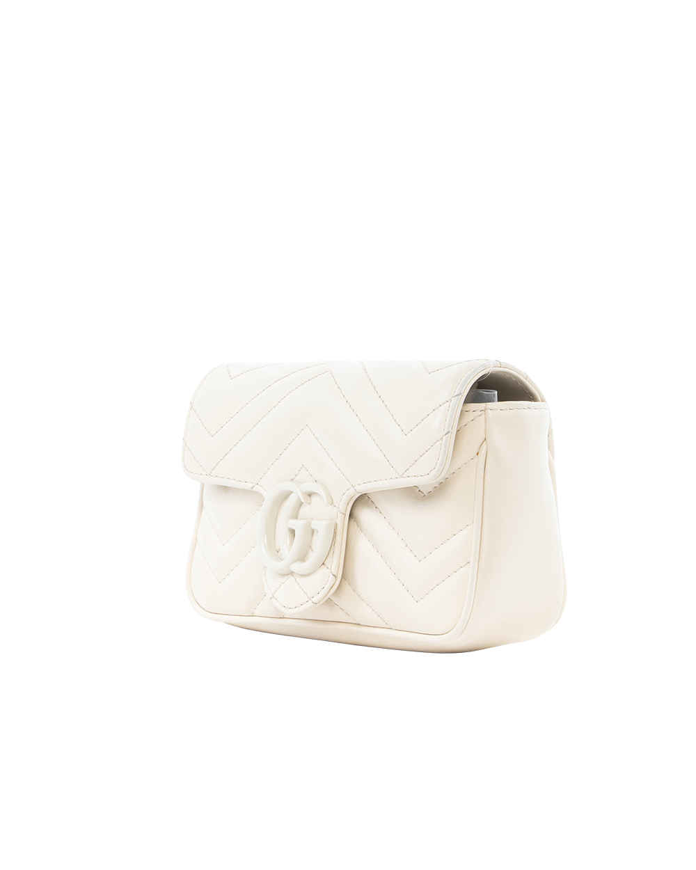 GUCCI MARMONT SUPER MINI WHITE CALF WHW 699757 496334 0260