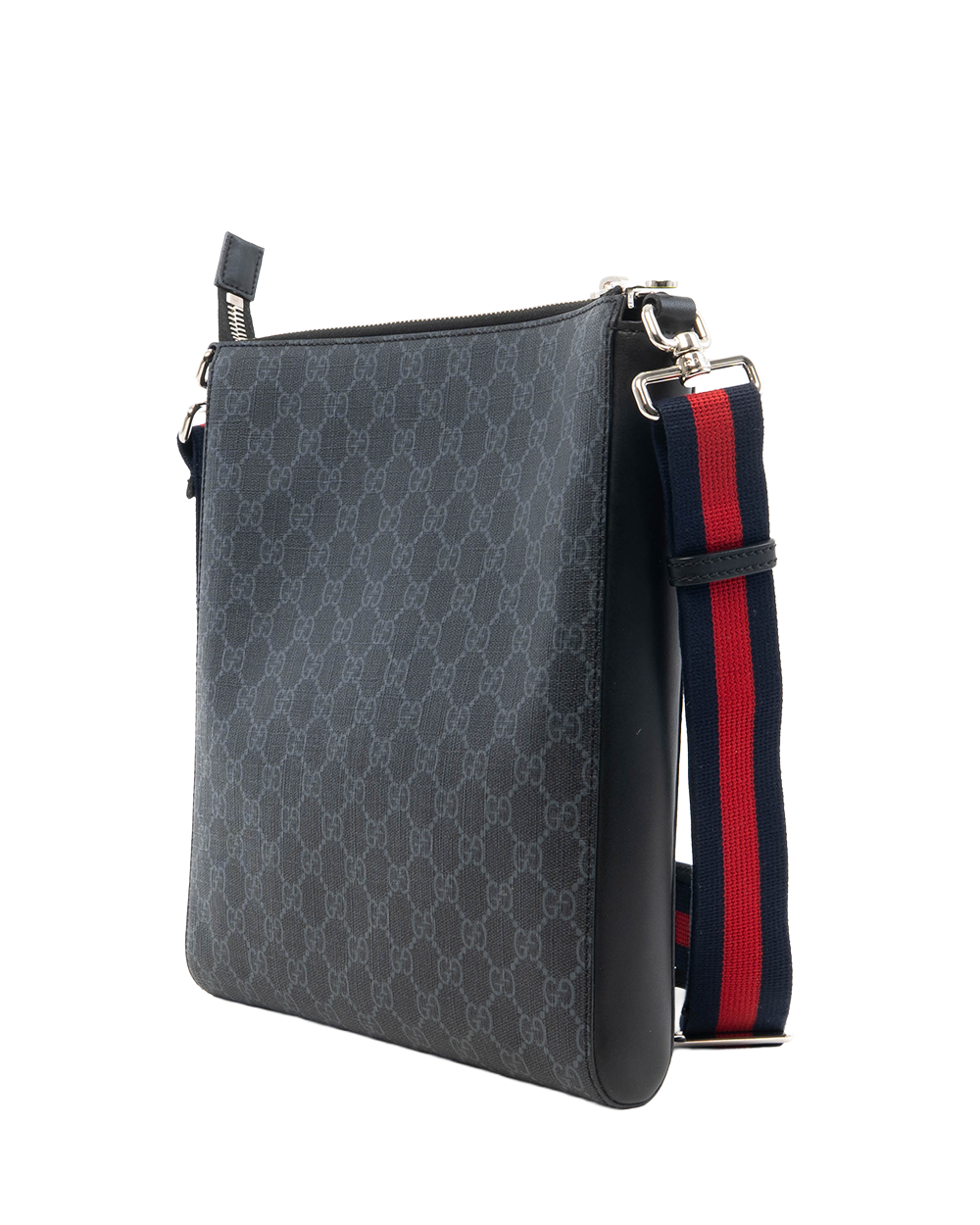 GUCCI MESSENGER BLACK GG MONOGRAM CANVAS SHW 474137 520981 5234