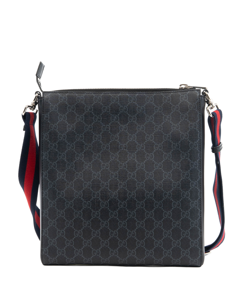 GUCCI MESSENGER BLACK GG MONOGRAM CANVAS SHW 474137 520981 5235