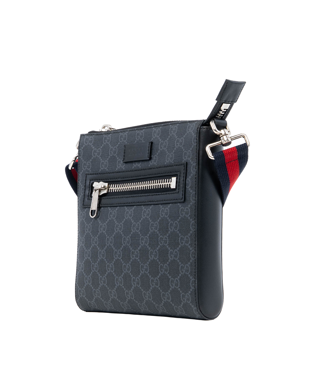 GUCCI MESSENGER SMALL BLACK GG SUPREME MONOGRAM CANVAS SHW 523599 498879 0374