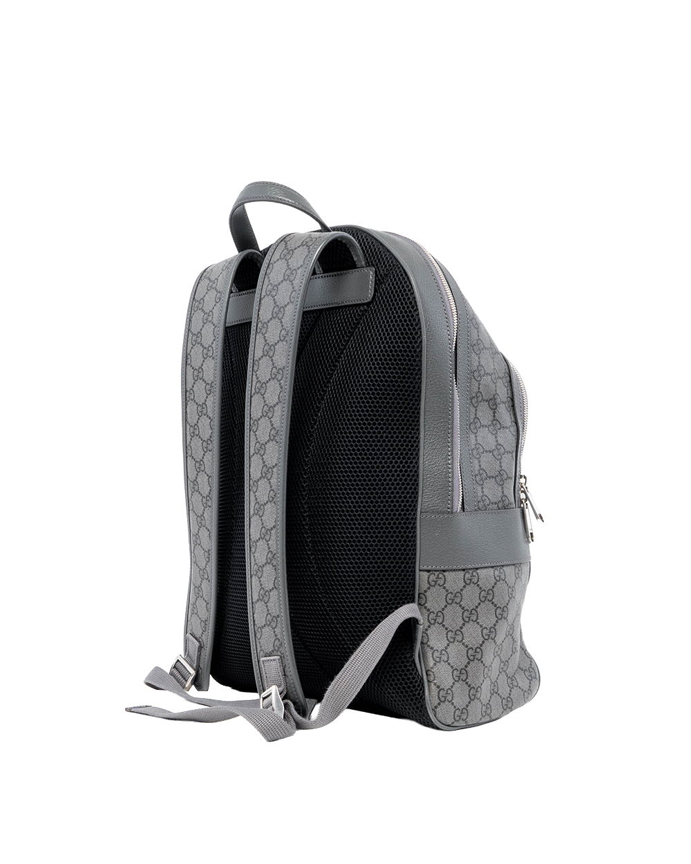 GUCCI OPHIDIA BACKPACK GRAY GG MONOGRAM CANVAS SHW 821938 520981 05413