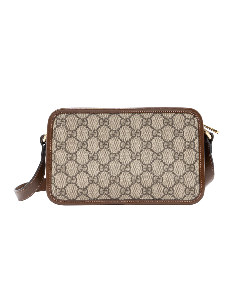 GUCCI OPHIDIA CAMERA BROWN GG MONOGRAM CANVAS GHW 658572 1147 01274
