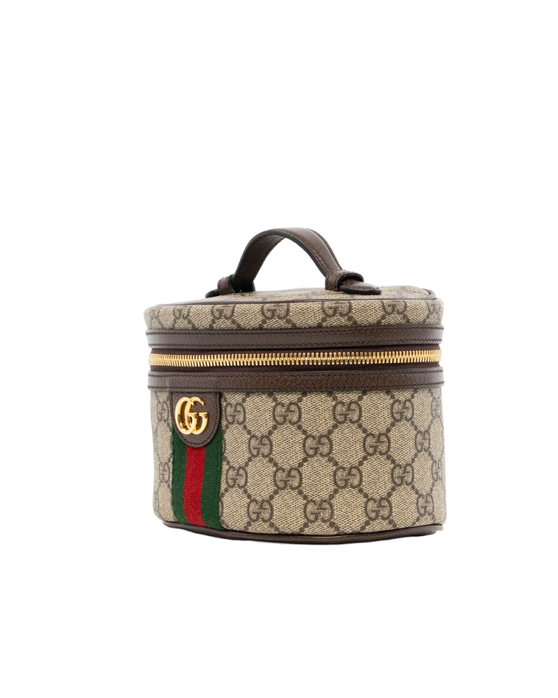 GUCCI OPHIDIA COSMETIC MINI BROWN GG MONOGRAM CANVAS GHW 427463 2149 7761