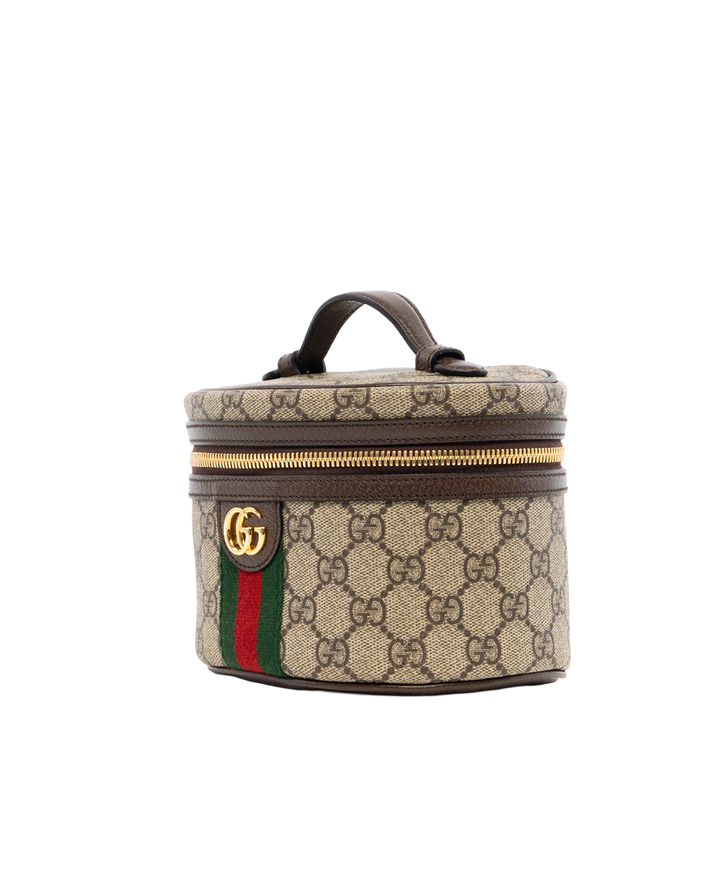 GUCCI OPHIDIA COSMETIC MINI BROWN GG MONOGRAM CANVAS GHW 427463 2149 7761