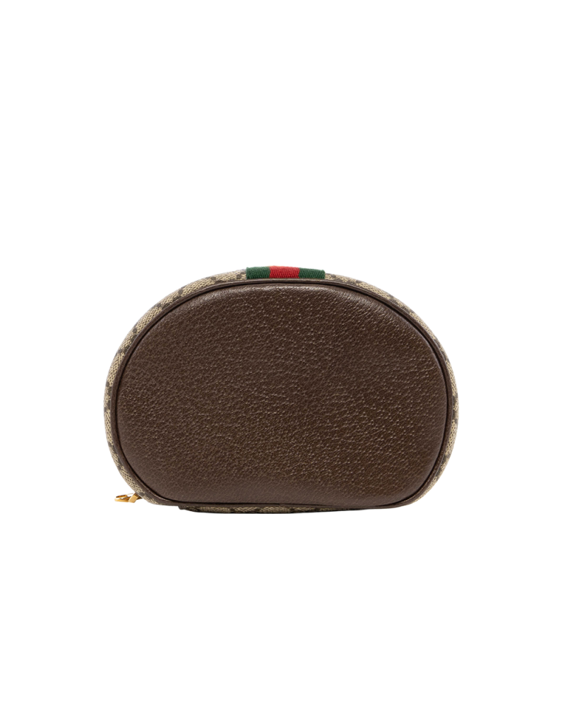 GUCCI OPHIDIA COSMETIC MINI BROWN GG MONOGRAM CANVAS GHW 427463 2149 7764