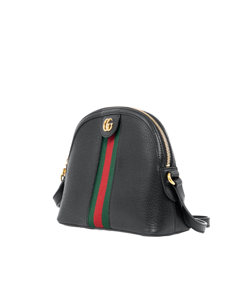 GUCCI OPHIDIA GG SHOULDER BLACK CLAF GHW 499621 486628 0022