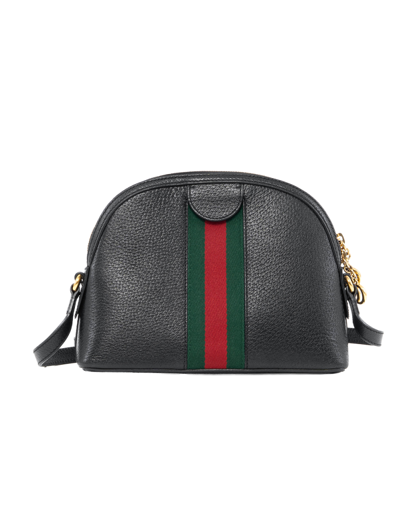 GUCCI OPHIDIA GG SHOULDER BLACK CLAF GHW 499621 486628 0024