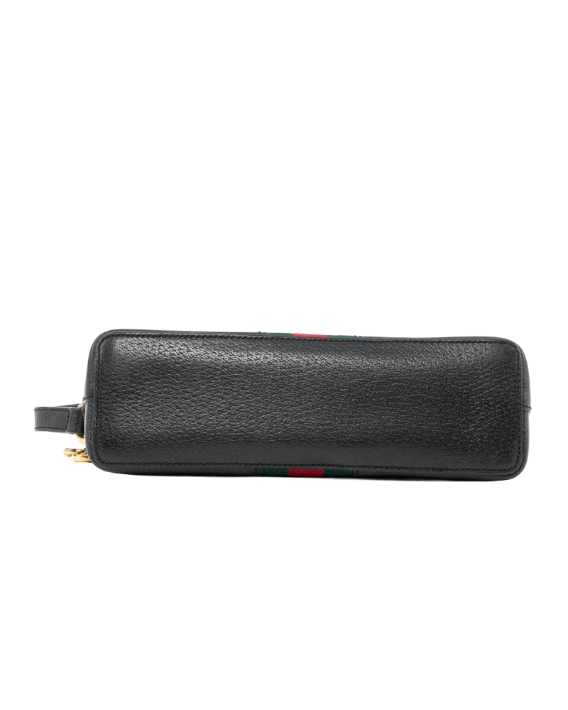 GUCCI OPHIDIA GG SHOULDER BLACK CLAF GHW 499621 486628 0025