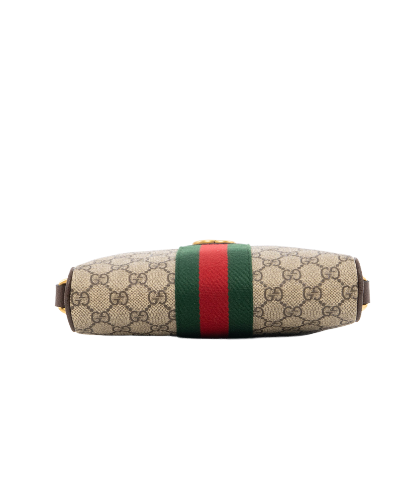 GUCCI OPHIDIA MESSENGER SMALL BROWN RED GREEN GG MONOGRAM CANVAS GHW 547926 520981 0684