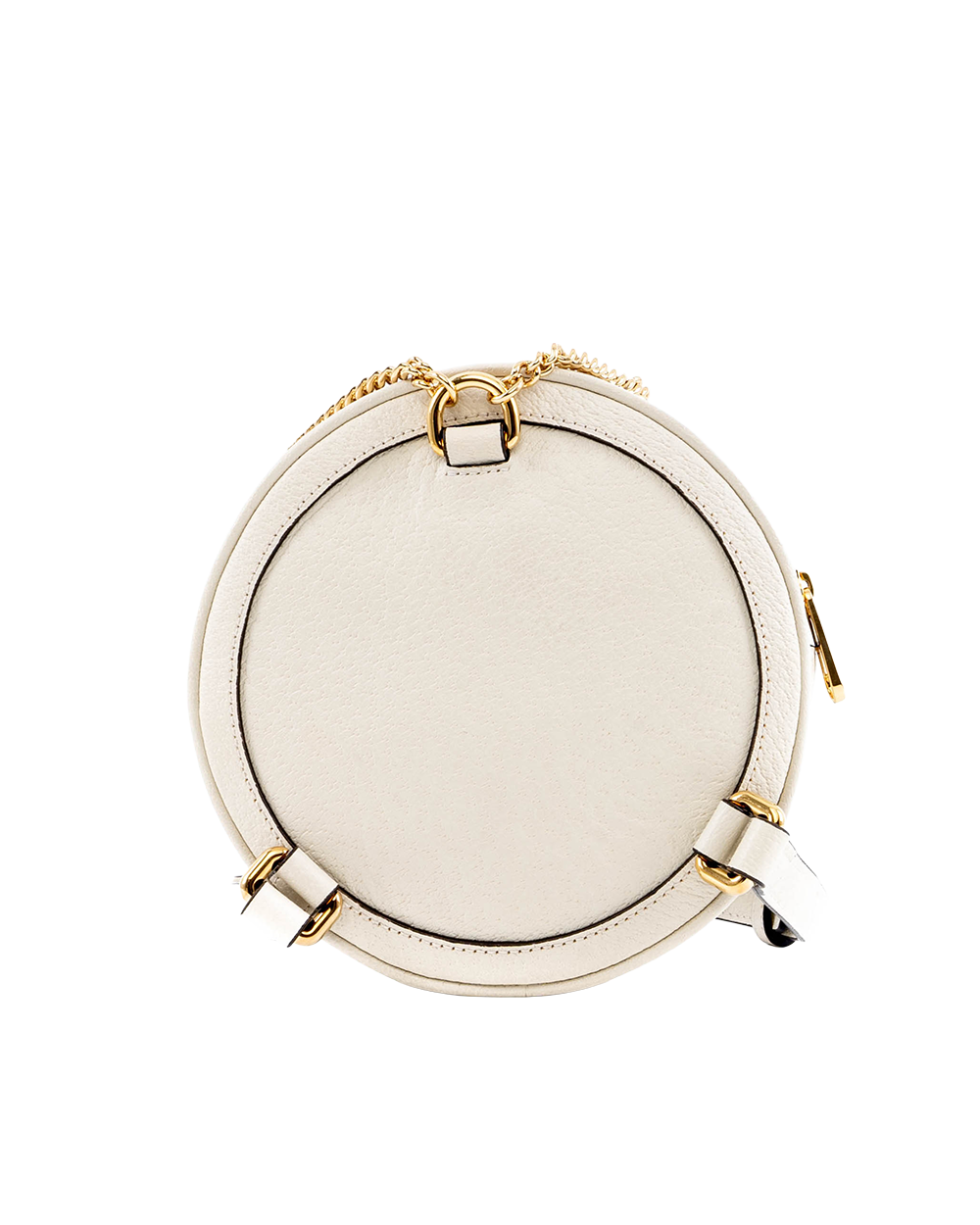 GUCCI OPHIDIA ROUND MINI WHITE CALF GHW 598661 584046 03575