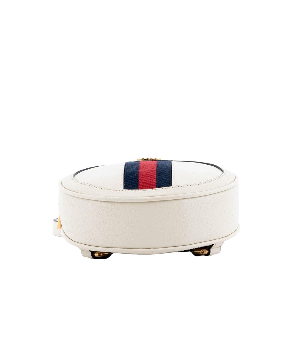GUCCI OPHIDIA ROUND MINI WHITE CALF GHW 598661 584046 03576