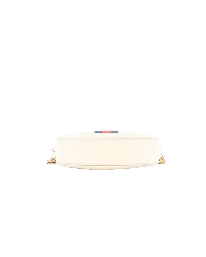 GUCCI OPHIDIA ROUND WHITE RED BLUE CALF GHW 550618 213317 0214