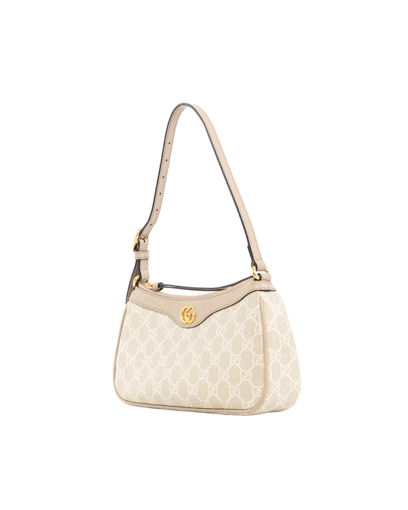 GUCCI OPHIDIA SHOLDER BEIGE GG MONOGRAM CANVAS GHW 735145 498879 5363