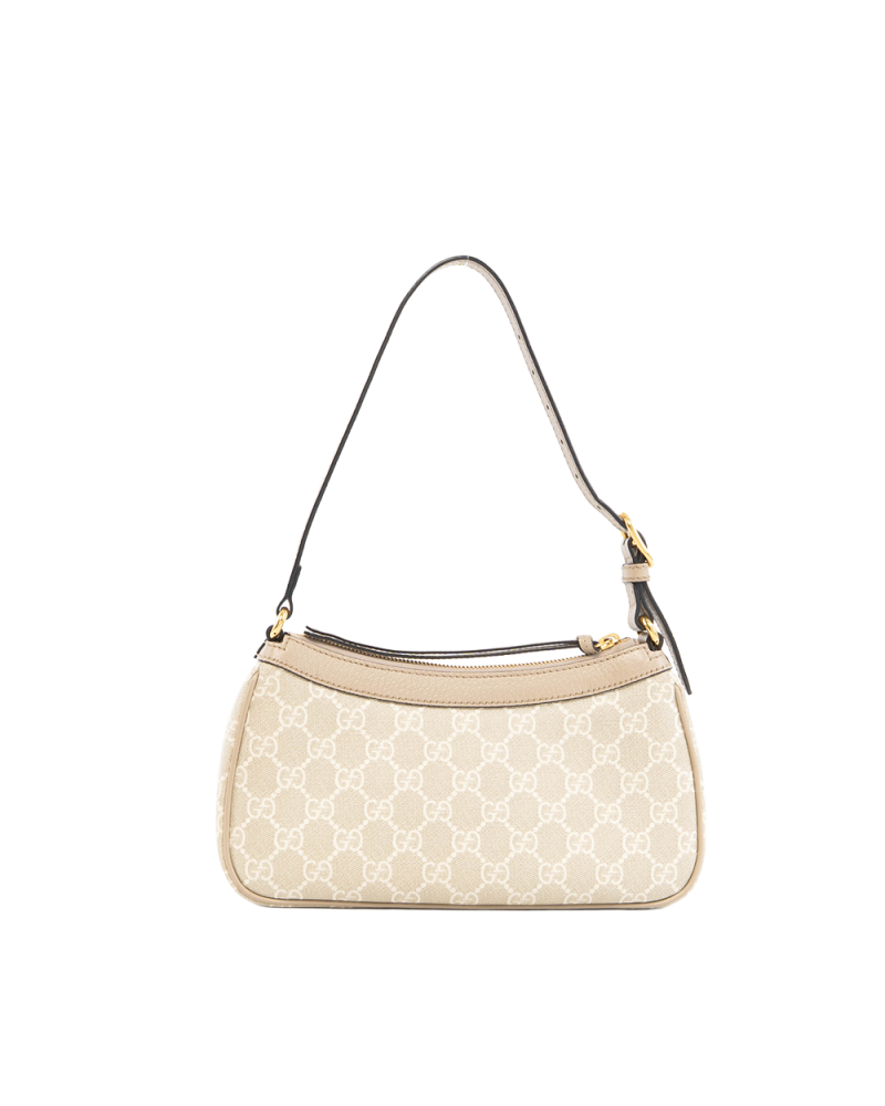 GUCCI OPHIDIA SHOLDER BEIGE GG MONOGRAM CANVAS GHW 735145 498879 5365