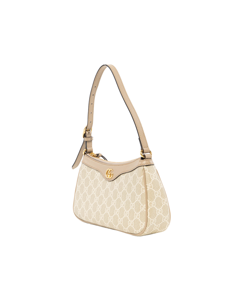 GUCCI OPHIDIA SHOULDER BAG BEIGE GG MONOGRAM CANVAS GHW 735145 520981 8009