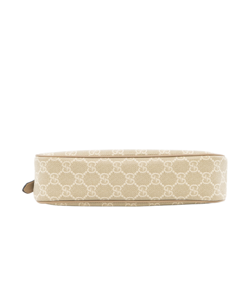 GUCCI OPHIDIA SHOULDER BAG BEIGE GG MONOGRAM CANVAS GHW 735145 520981 8017