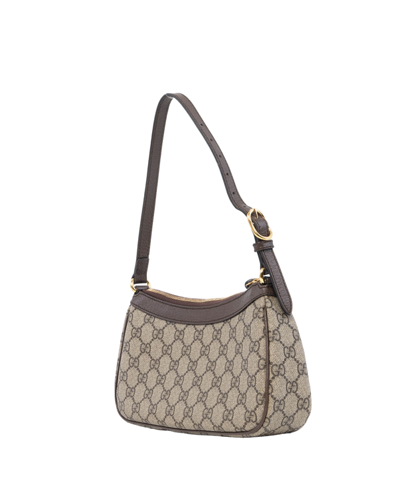 GUCCI OPHIDIA SHOULDER BAG BROWN GG MONOGRAM CANVAS 735145 49307 3046