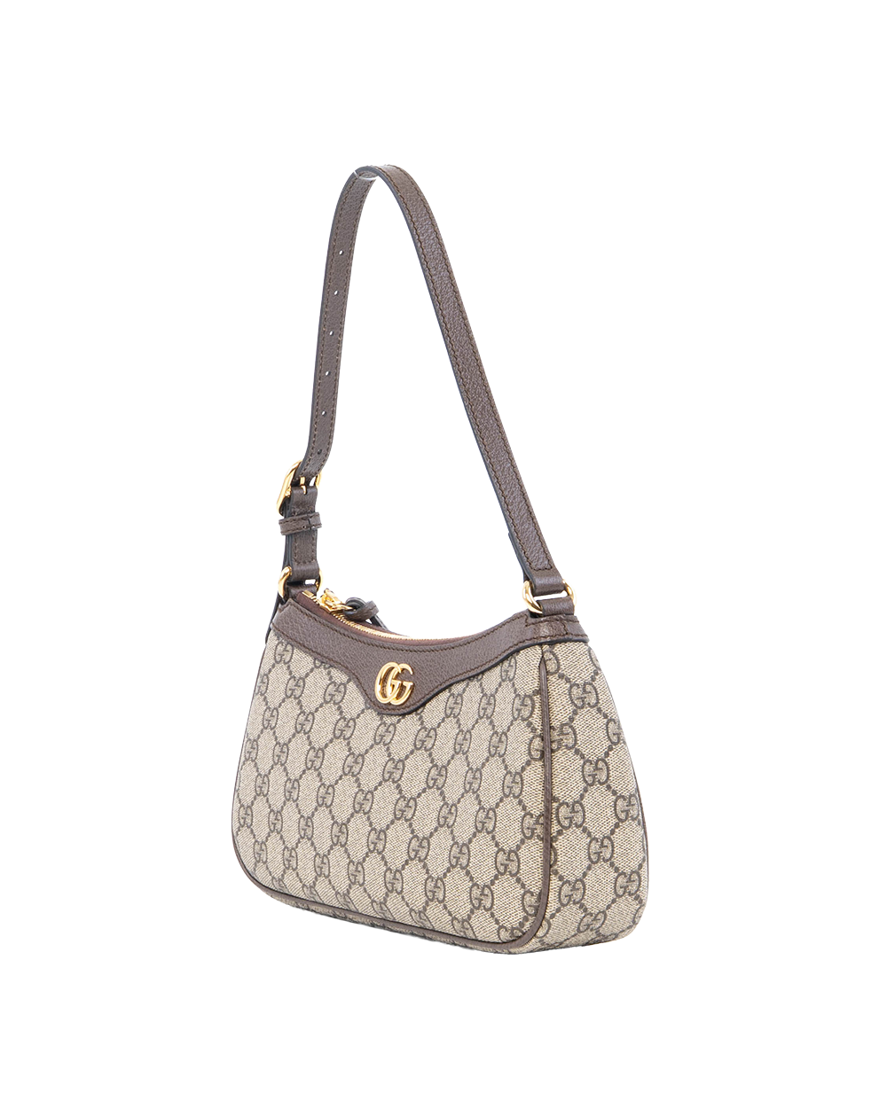 GUCCI OPHIDIA SHOULDER BAG BROWN SMALL GG MONOGRAM CANVAS GHW 735145 520981 2380