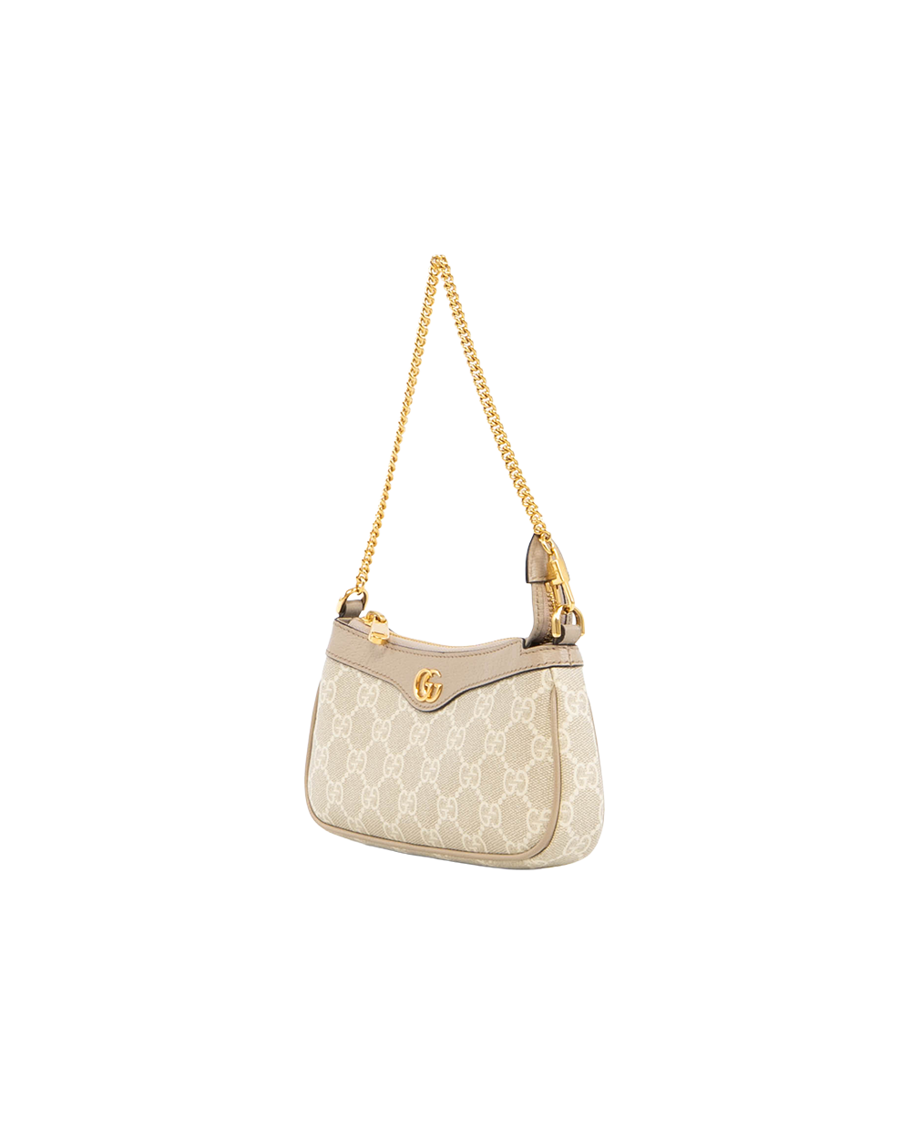 GUCCI OPHIDIA SHOULDER BAG MINI BEIGE GG MONOGRAM CANVAS GHW 764960 493075 5500