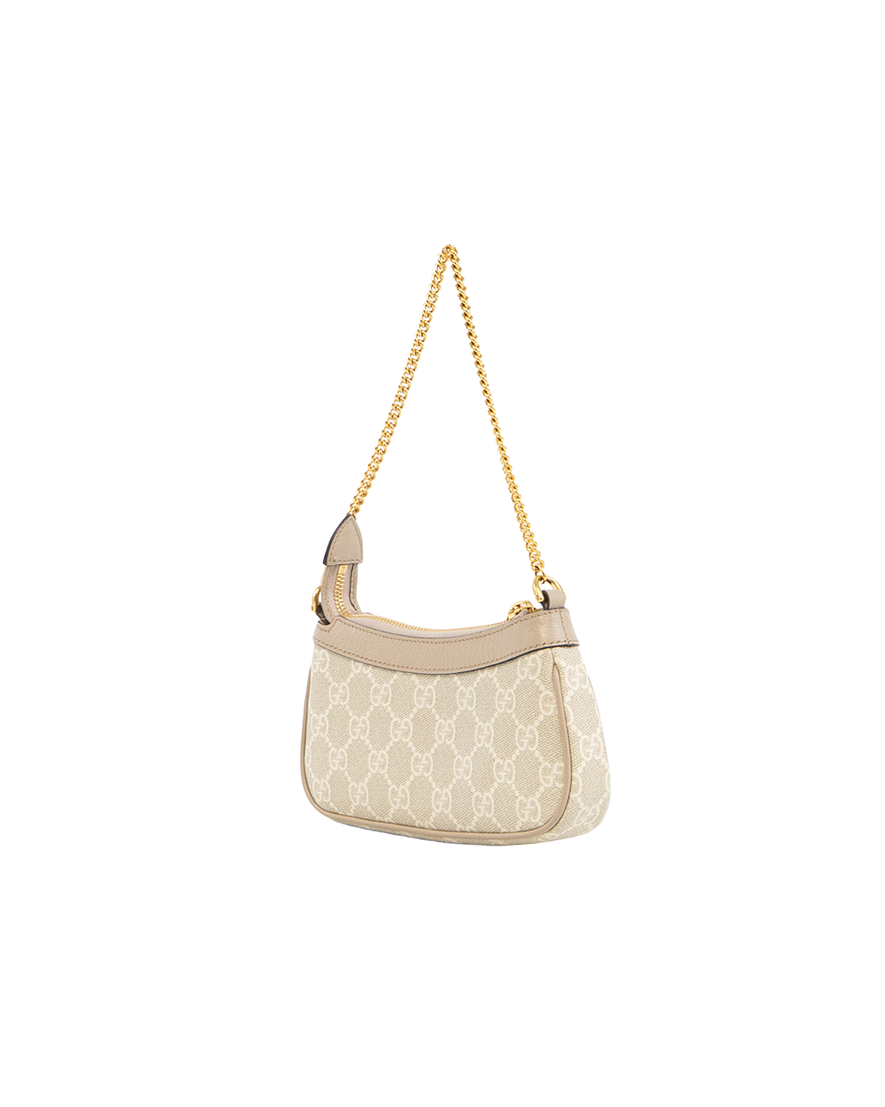 GUCCI OPHIDIA SHOULDER BAG MINI BEIGE GG MONOGRAM CANVAS GHW 764960 493075 5501