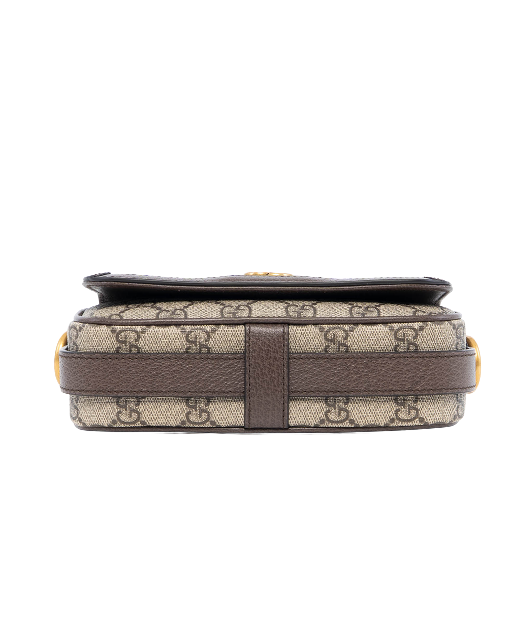 GUCCI OPHIDIA SHOULDER BAG MINI BROWN RED GREEN GG SUPREME MONOGRAM CANVAS GHW 2065
