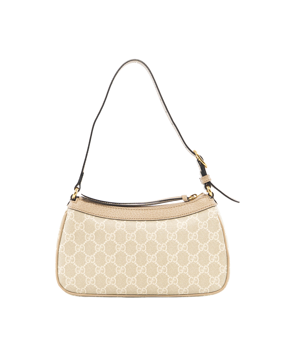 GUCCI OPHIDIA SHOULDER BAG SMALL BEIGE GG MONOGRAM CANVAS GHW 735145 498879 0318