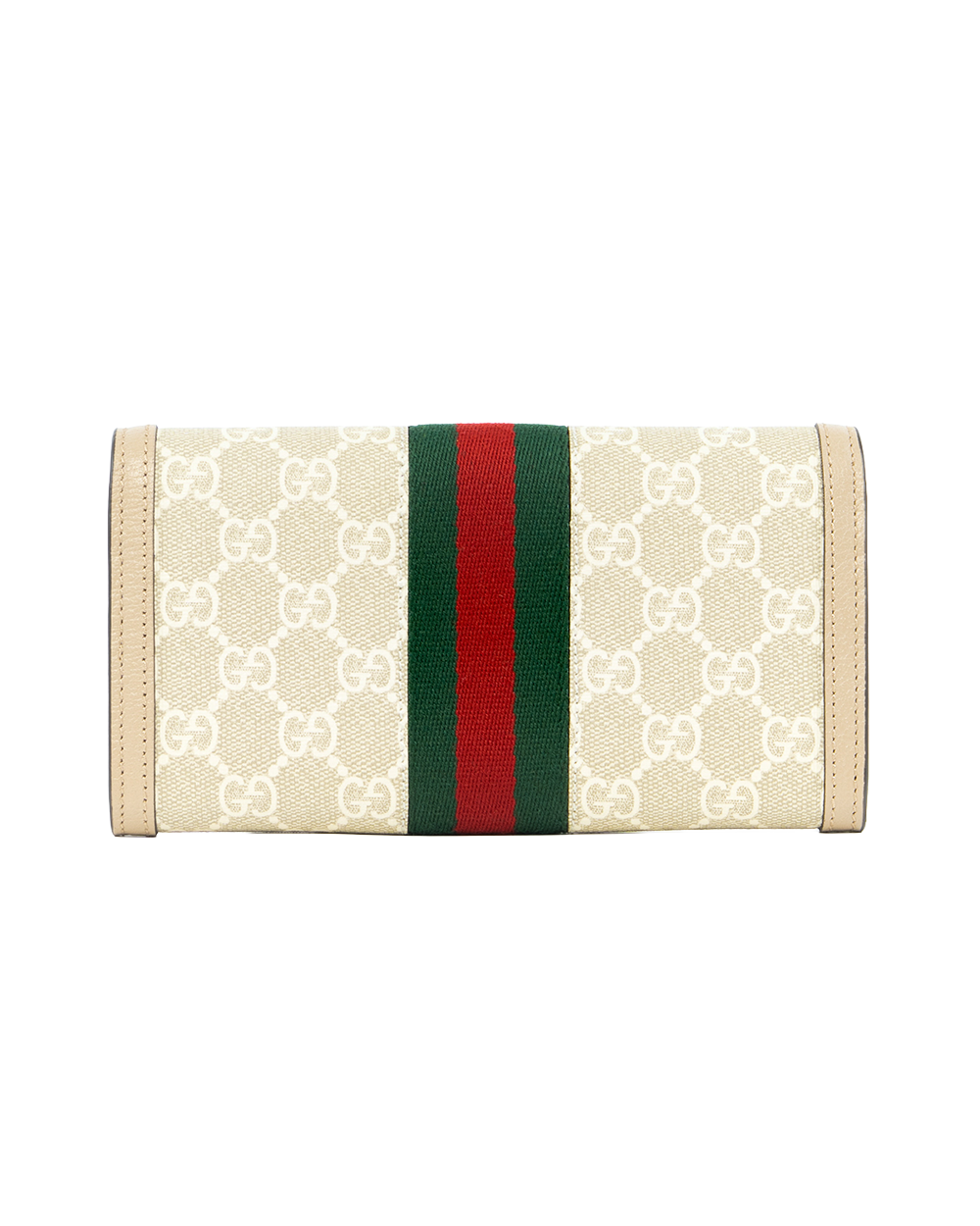 GUCCI OPHIDIA WALLET LONG BEIGE GG MONOGRAM CANVAS GHW 523153 2149 0265