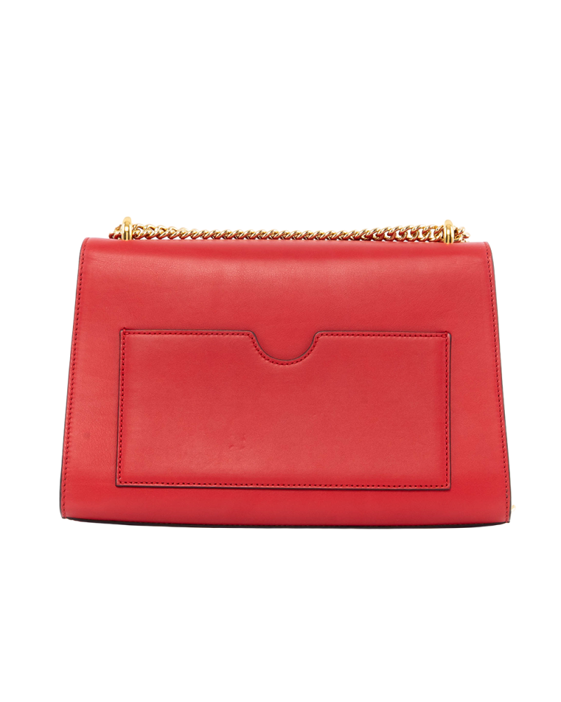 GUCCI PADLOCK SHOULDER BAG RED CALF GHW 409486 213317 0712