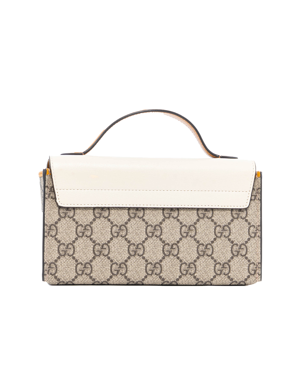 GUCCI PADLOCK SMALL WHITE GG MONOGRAM CANVAS GHW 01556