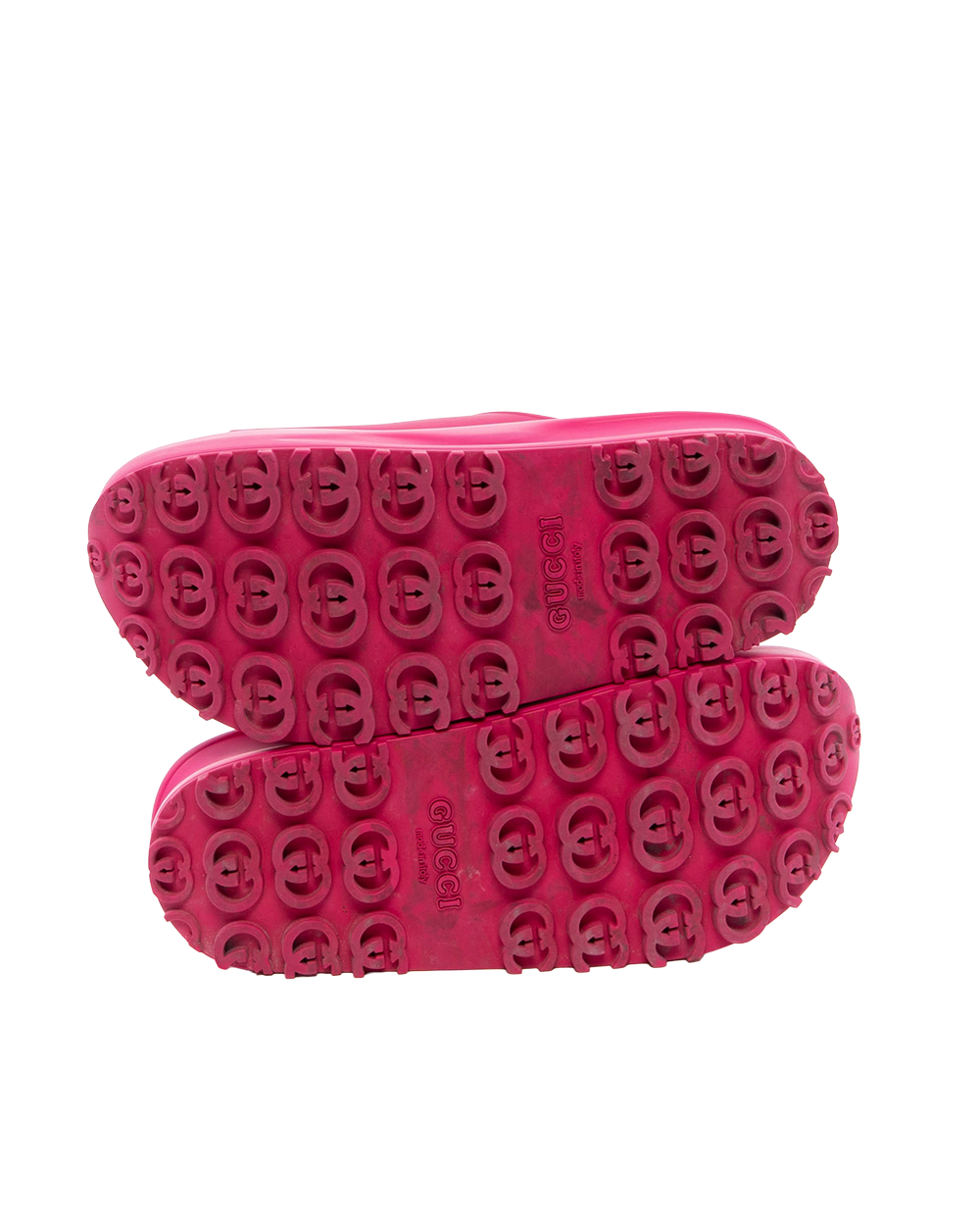 GUCCI PLATFORM SLIDE 36 PINK RUBBER 692845 7949