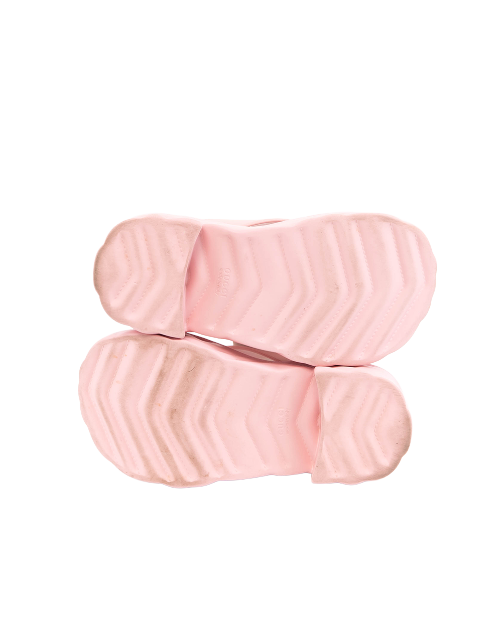 GUCCI RUBBER SANDAL 34 PINK RUBBER 746334 5527