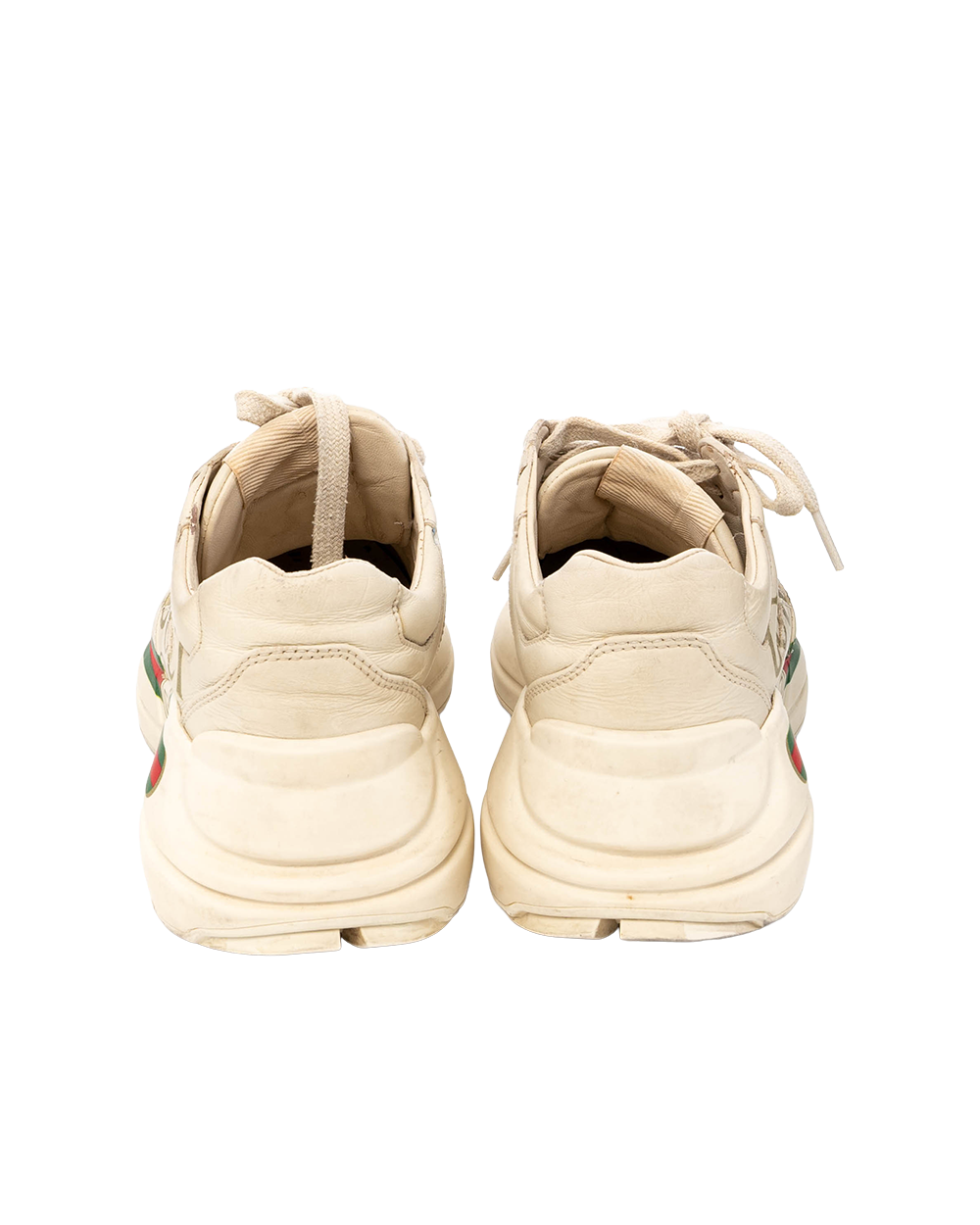 GUCCI RYTHON 35.5 WHITE LEATHER 03854