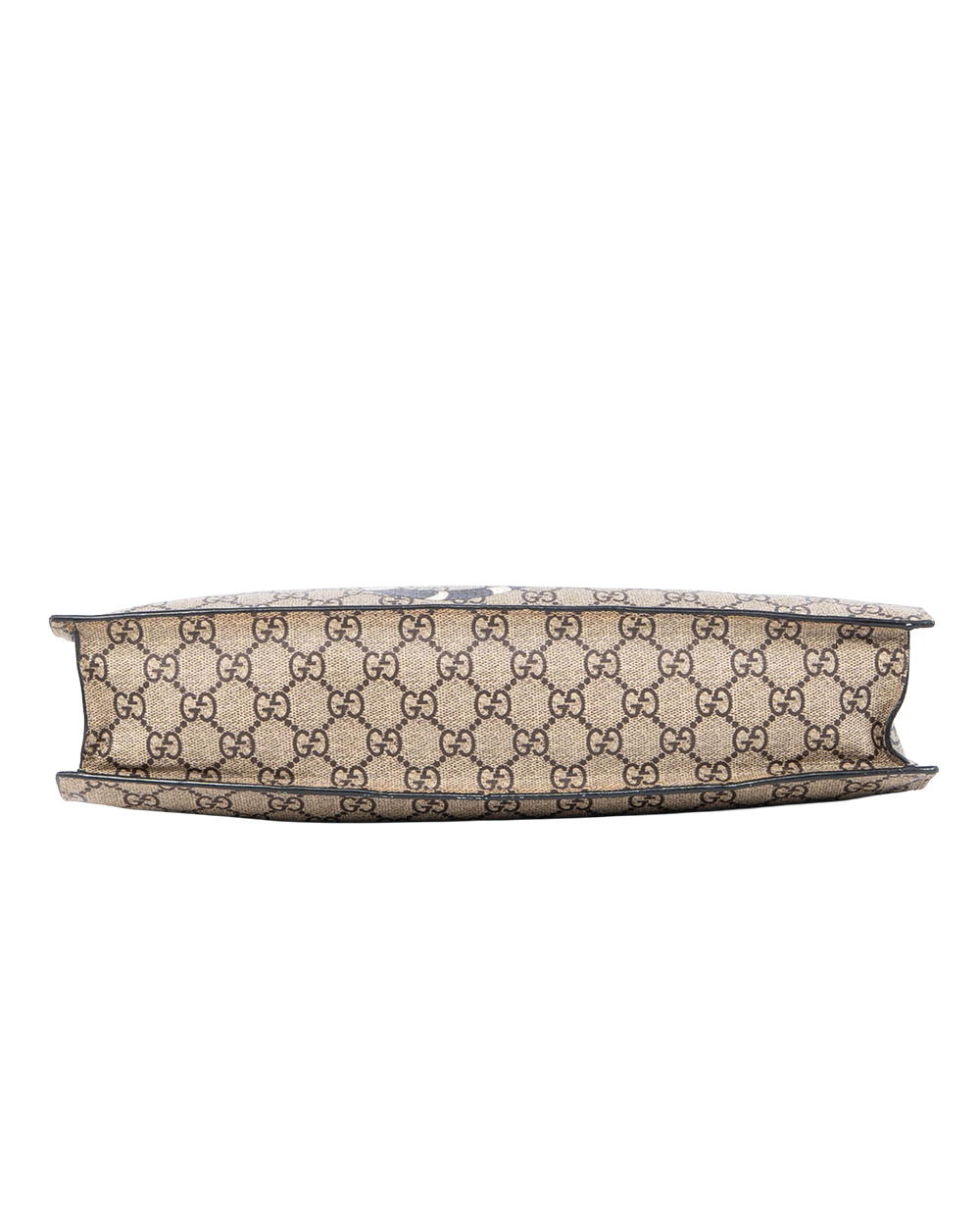 GUCCI SNAKE TOTE BAG BEIGE BROWN GG SUPREME MONOGRAM CANVAS GHW 450950 467891 0500