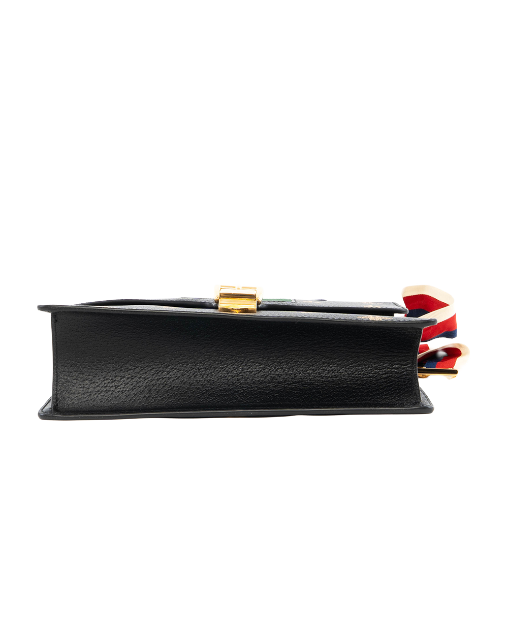 GUCCI SYLVIE BEE STAR SMALL BLACK RED GREEN CALF GHW 524405 493375 6008