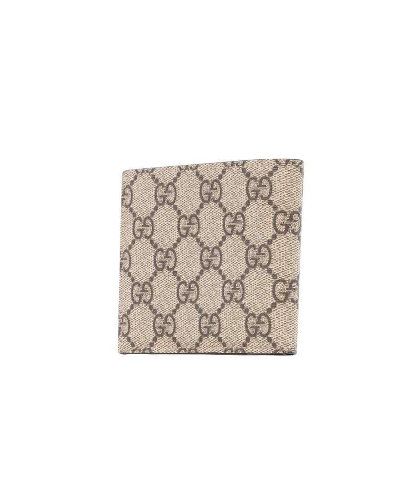 GUCCI WALLET 8 CARDS SHORT BROWN TIGER HEAD GG SUPREME MONOGRAM CANVAS GHW 473954 2091 0529